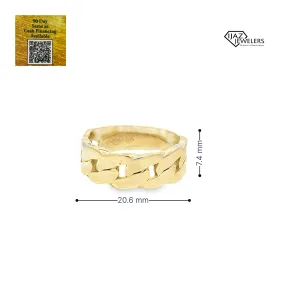 10K Gold Cuban Ring