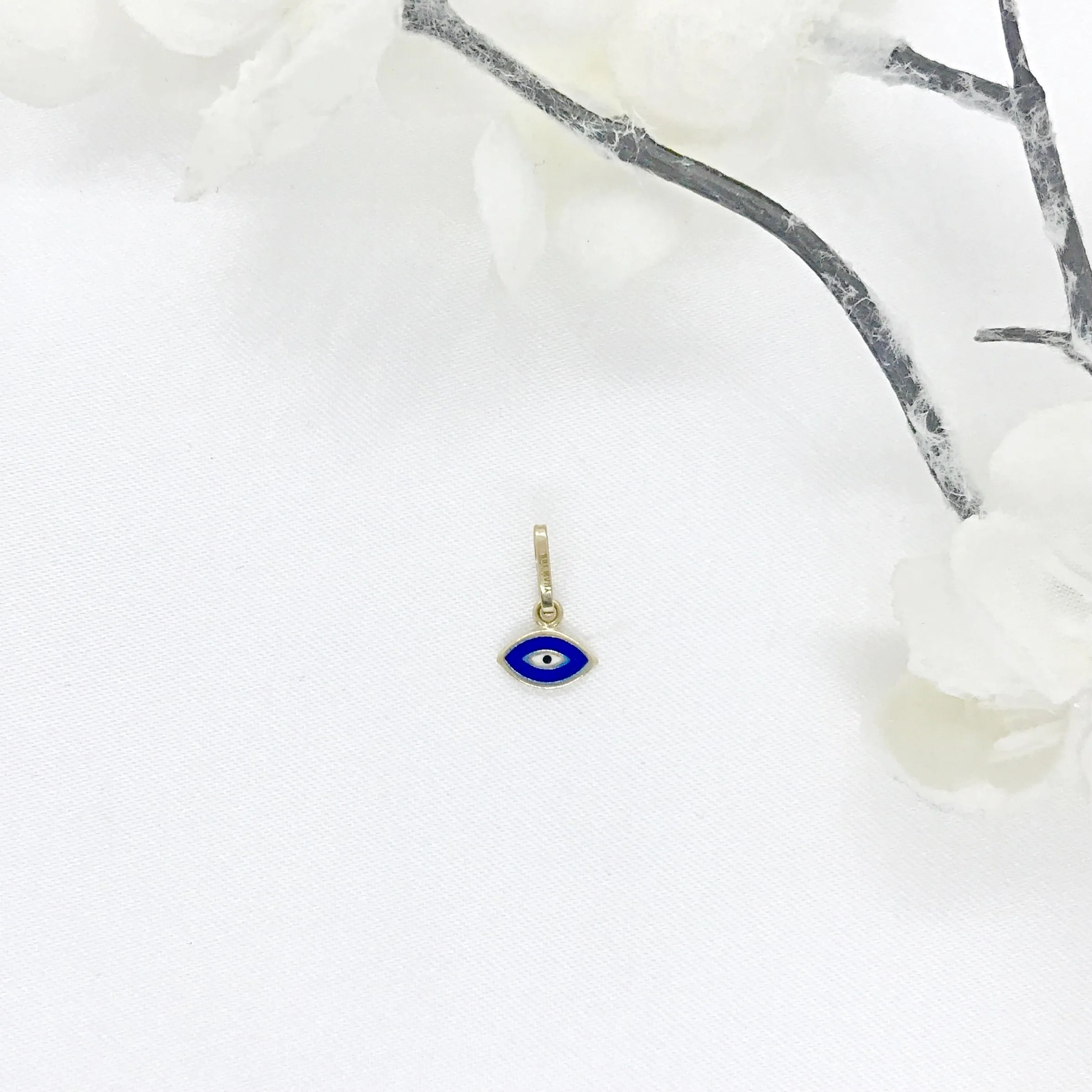 10k Gold Evil Eye Pendant