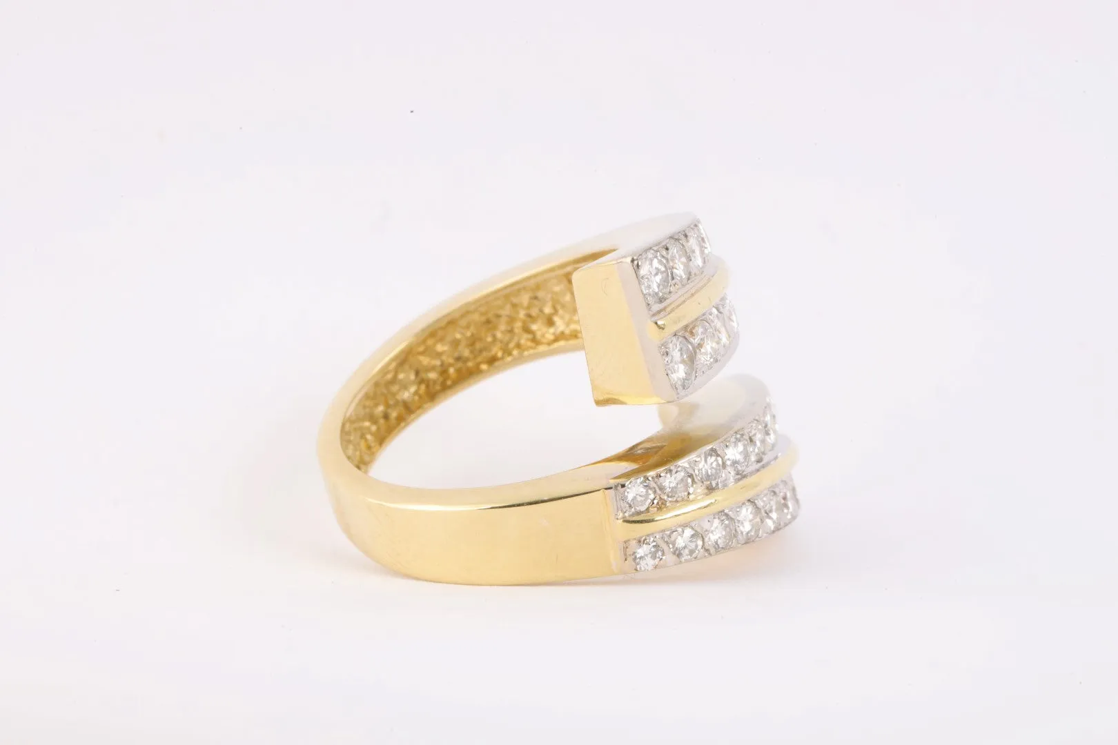 18k Two-Tone Gold 2.50tcw Diamond Fashion Ring Size 6 (10.35g.)