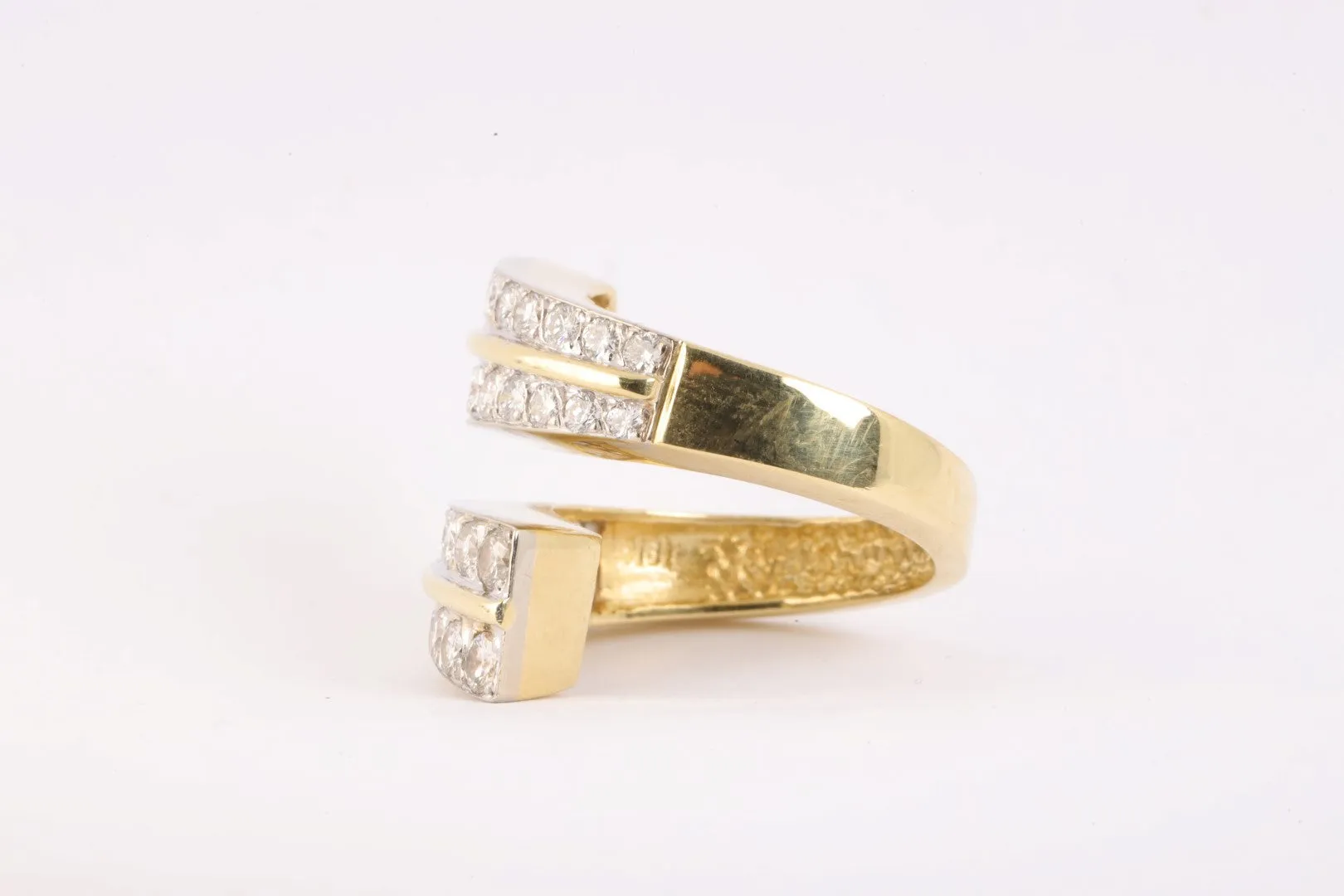 18k Two-Tone Gold 2.50tcw Diamond Fashion Ring Size 6 (10.35g.)