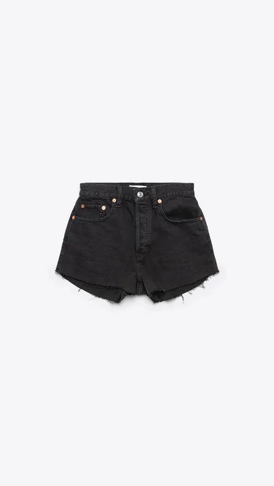 70s High Rise Short - Midnight Black