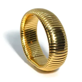 AFJ Gold Collection - Tubogas Cuff Bracelet, 18k Yellow Gold