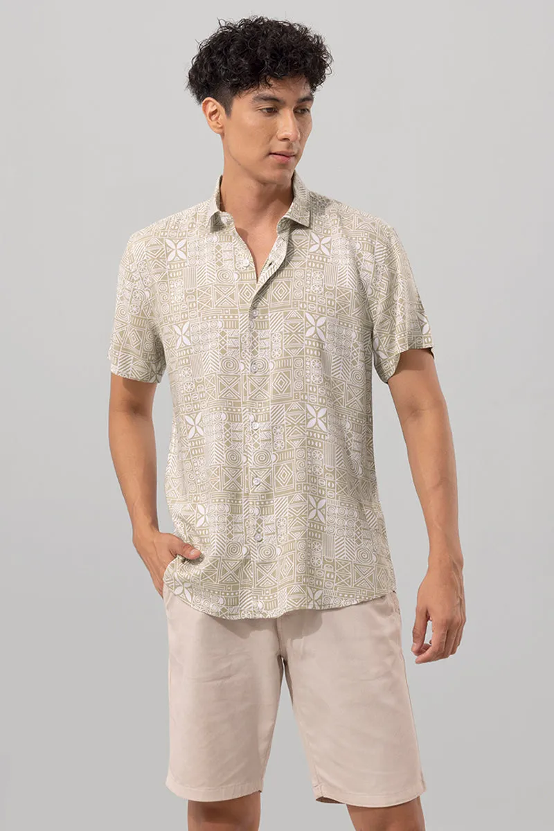 African Clan Beige Shirt