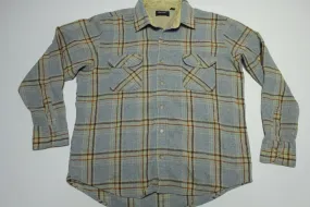 Arrow Sportswear Vintage 80's Plaid Wool Flannel Button Up Shirt