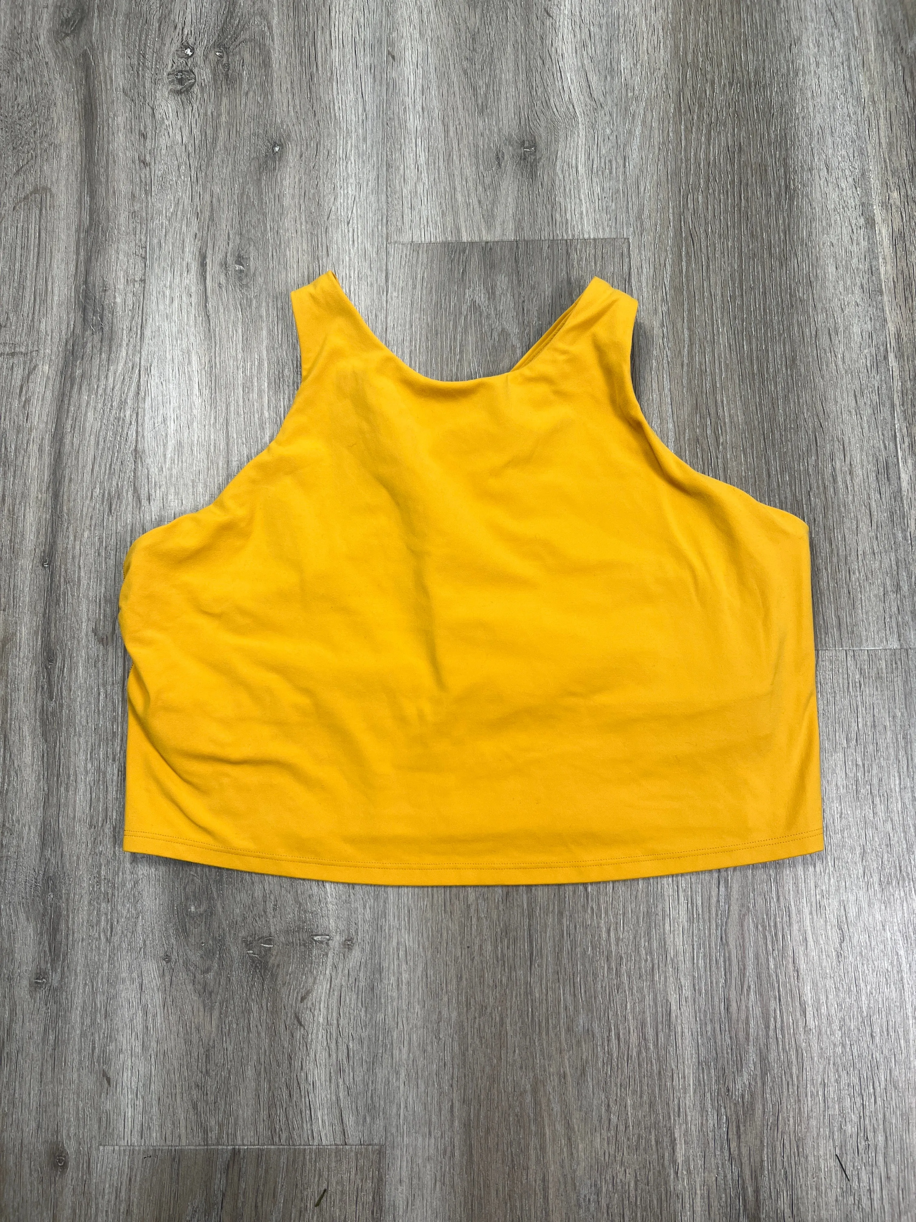 Athletic Bra By Athleta In Yellow, Size: 1x