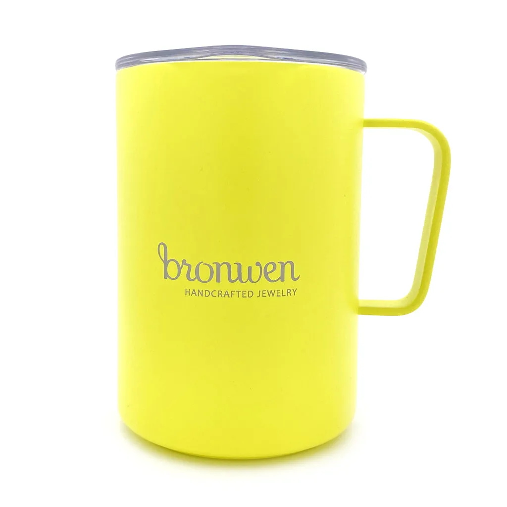 Bronwen 16oz Insulated Mug - Yellow