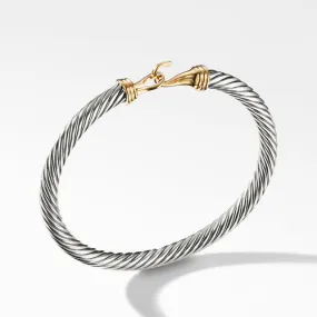 Cable Buckle Bracelet with Gold