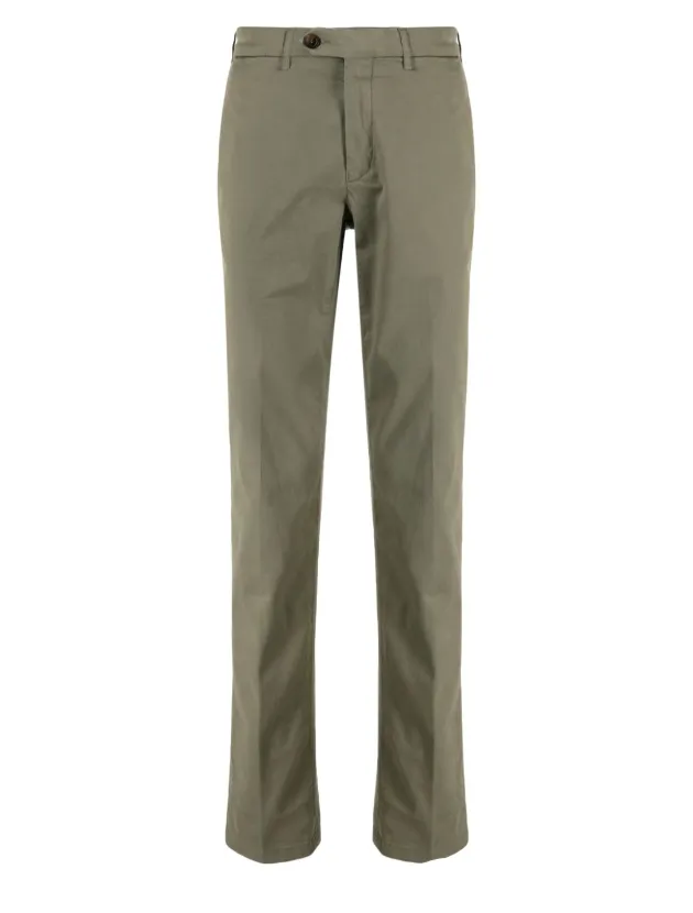 Canali mid-rise straight-leg chino trousers