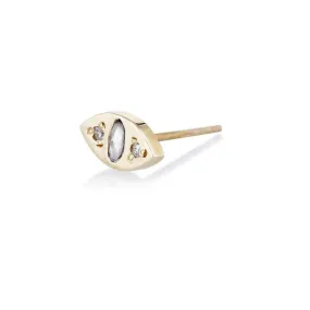 Cat Eye Diamond Stud