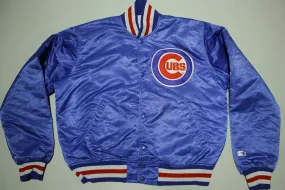 Chicago Cubs Diamond Collection Vintage 80s Made in USA Satin Starter Jacket