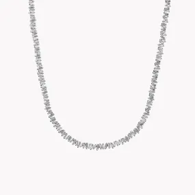 Classic Fireworks Diamond Full Tennis Necklace