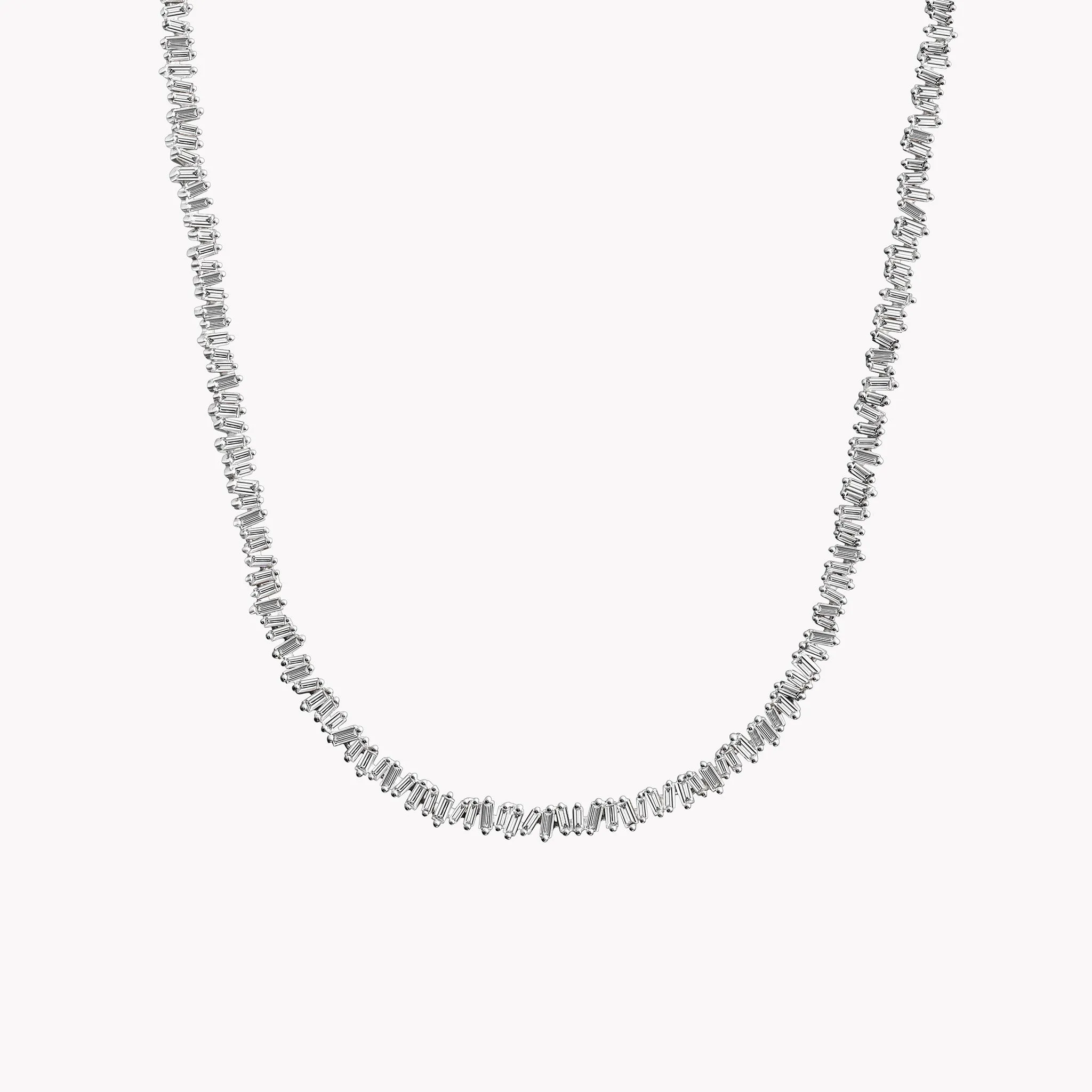 Classic Fireworks Diamond Full Tennis Necklace