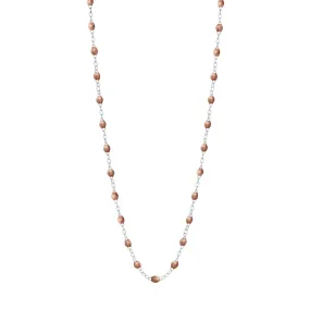 Classic Gigi Copper necklace, White Gold, 16.5"