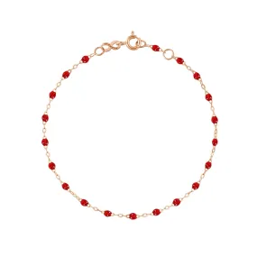 Classic Gigi Ruby bracelet, Rose Gold, 6.7"