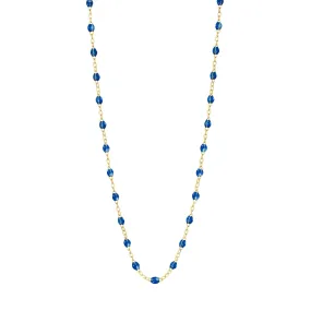 Classic Gigi Sapphire necklace, Yellow Gold, 17.7"