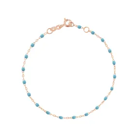 Classic Gigi Turquoise bracelet, Rose Gold, 5.9"