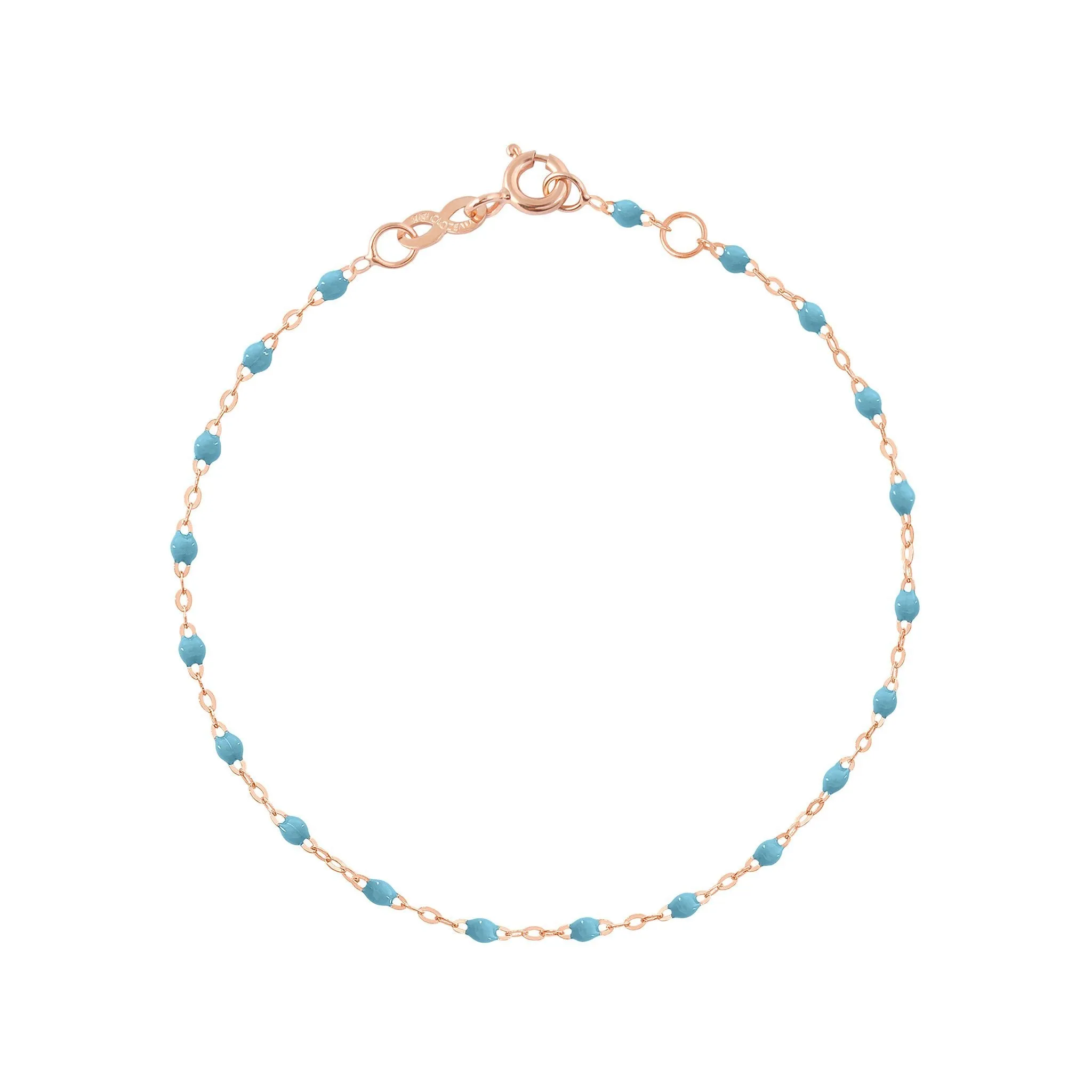 Classic Gigi Turquoise bracelet, Rose Gold, 5.9"