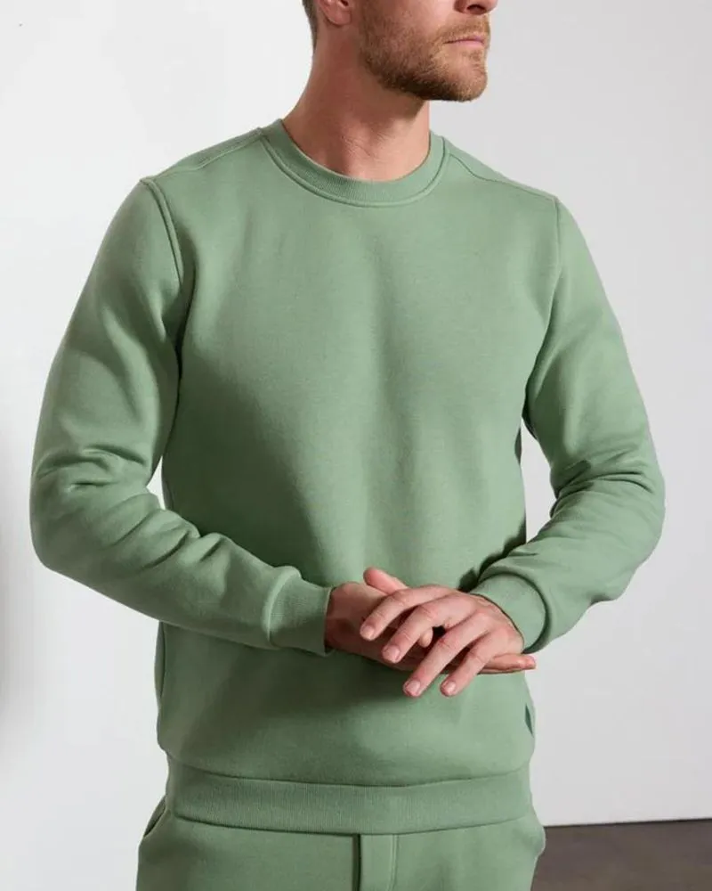 Comfort Crew Neck in Hedge Green