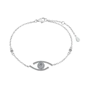 Devil's Eye Moissanite Bracelet for Women