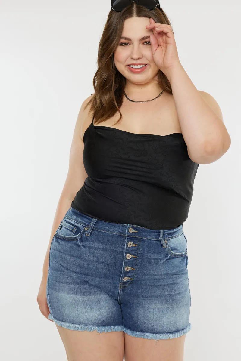 Devon High Rise Shorts (Plus Size)