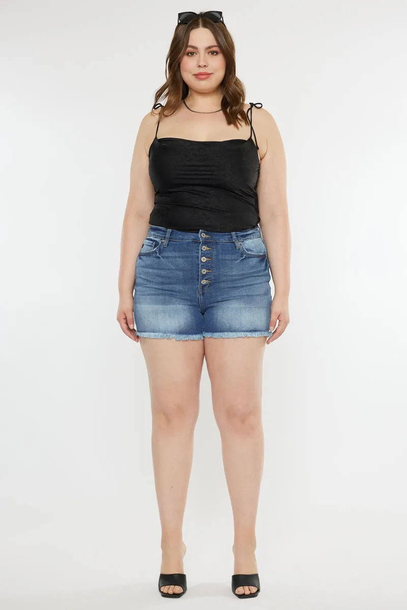 Devon High Rise Shorts (Plus Size)