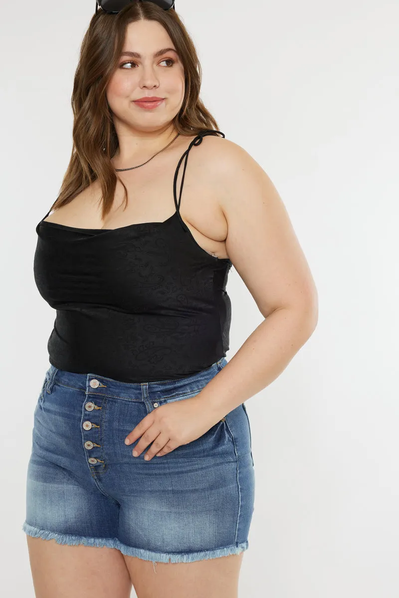 Devon High Rise Shorts (Plus Size)