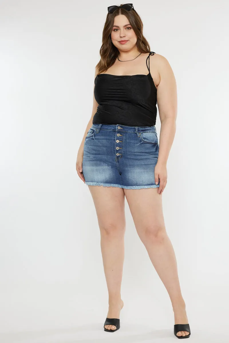 Devon High Rise Shorts (Plus Size)