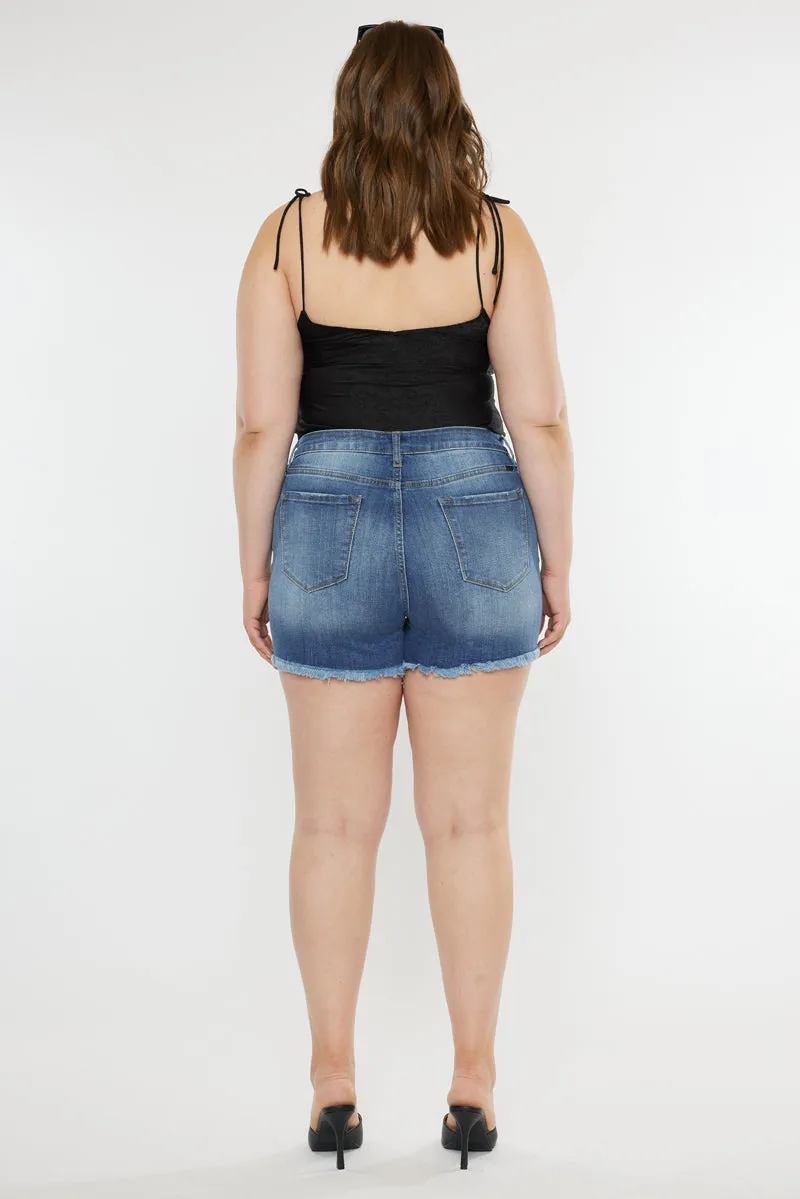 Devon High Rise Shorts (Plus Size)