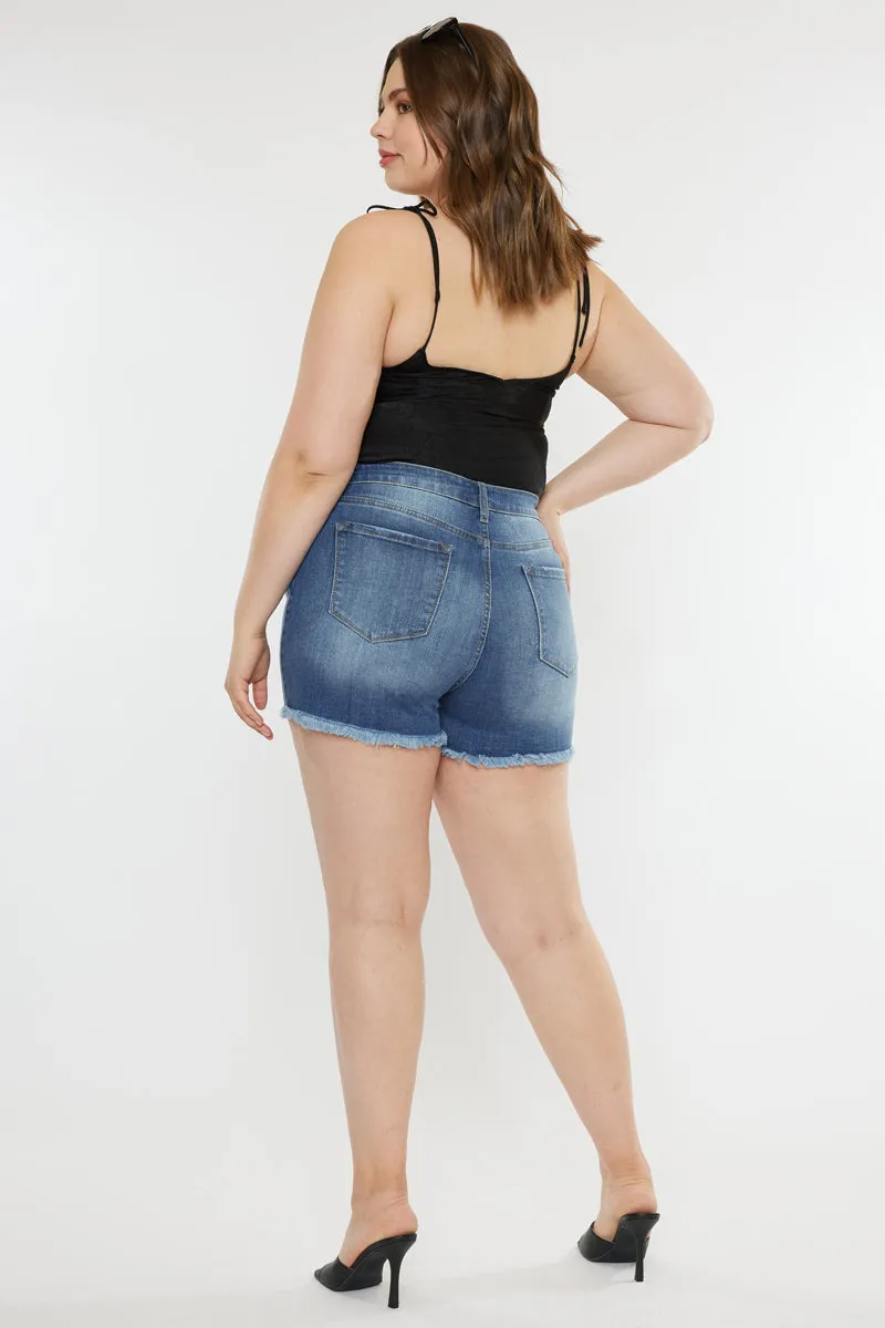 Devon High Rise Shorts (Plus Size)