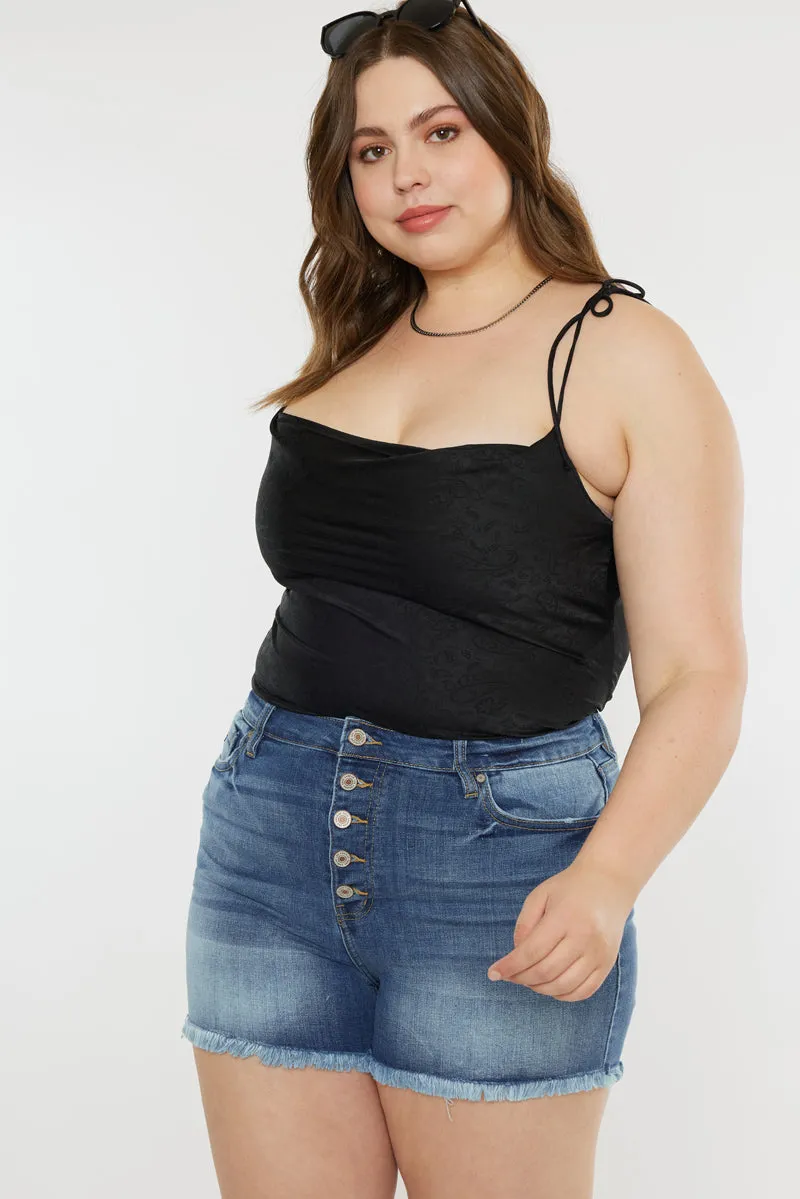 Devon High Rise Shorts (Plus Size)