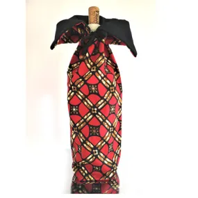 Eco-Friendly Wine Holder Kitenge Pattern 01