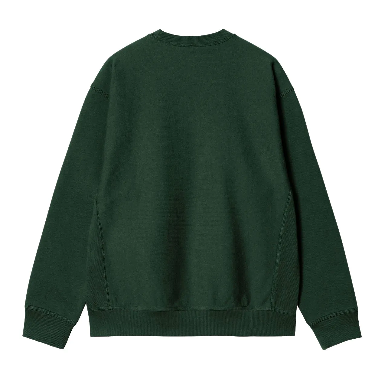 Felpa Uomo Carhartt WIP Locker Sweat Verde / Giallo