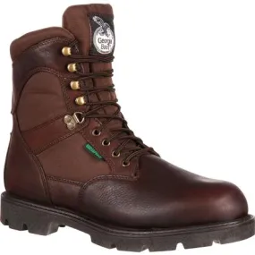 Georgia Men's Homeland 8" WP Insulated Work Boot - Brown - G109