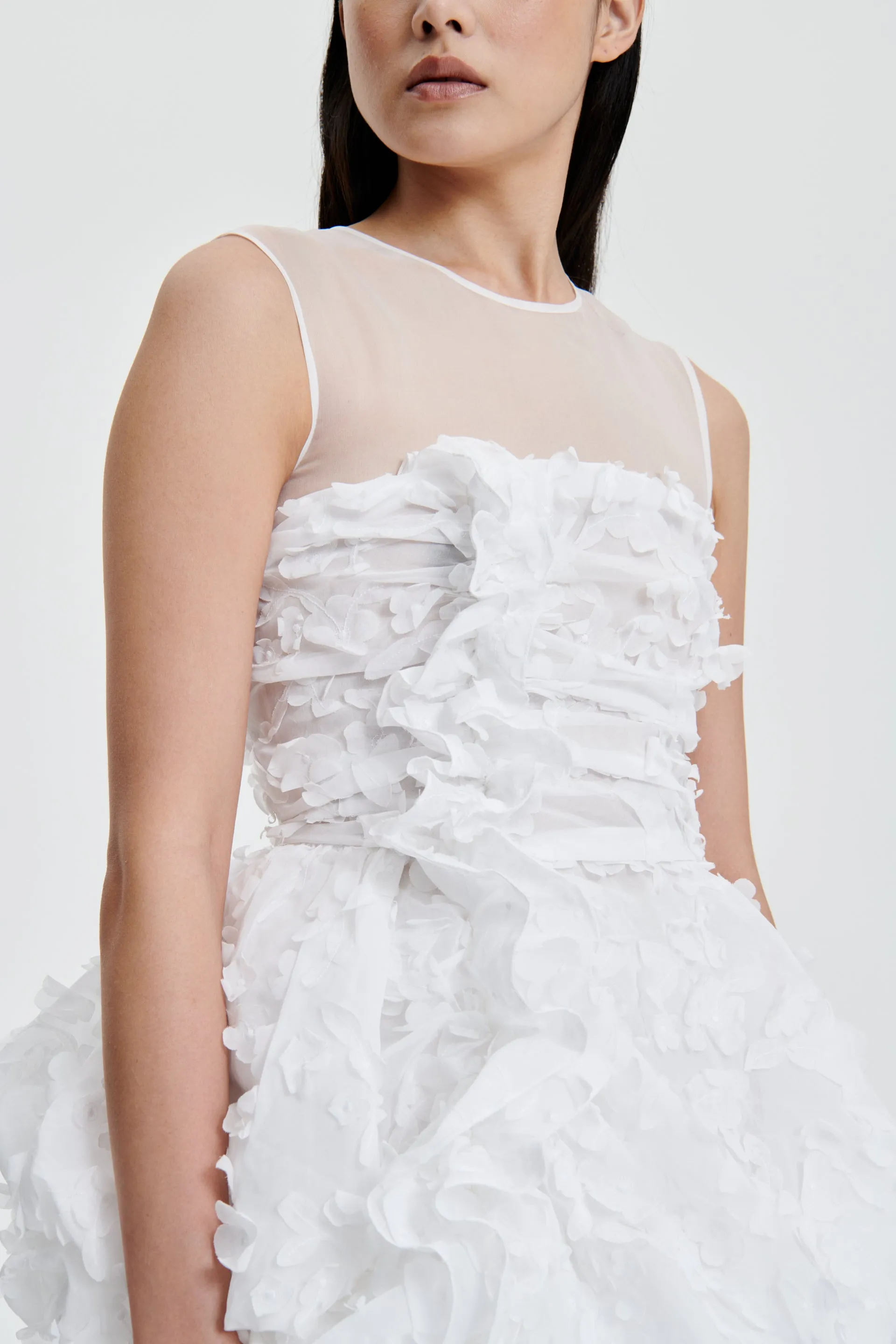 GIANNA | TOP VIOLA EMBROIDERY WHITE BRIDAL