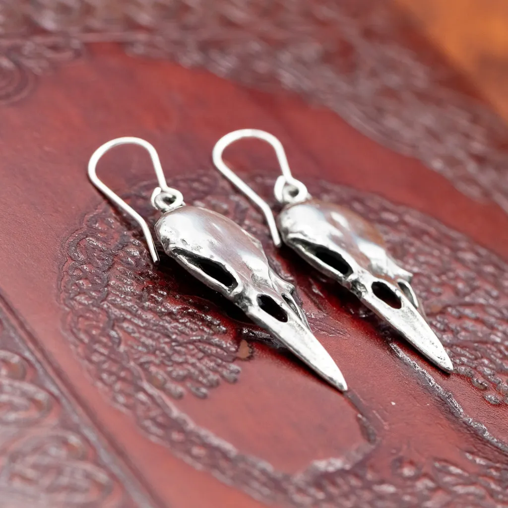 Huginn & Munnin Raven Earrings