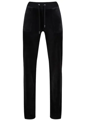 Juicy Couture Del Ray Classic Velour Bukser - black