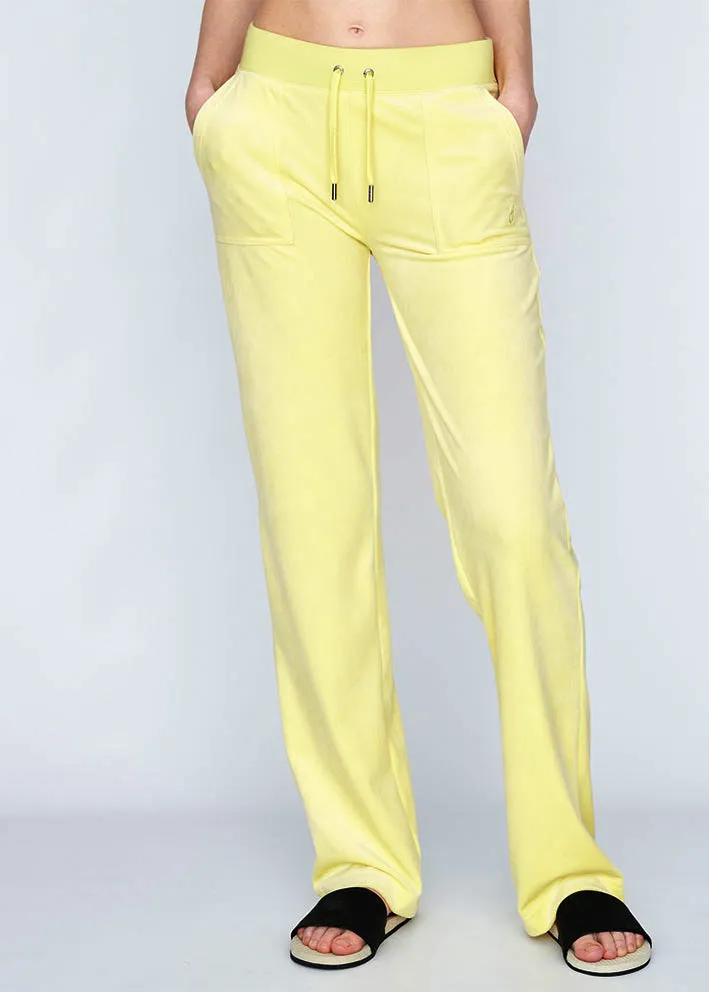 Juicy Couture Del Ray Classic Velour Bukser - yellow pear