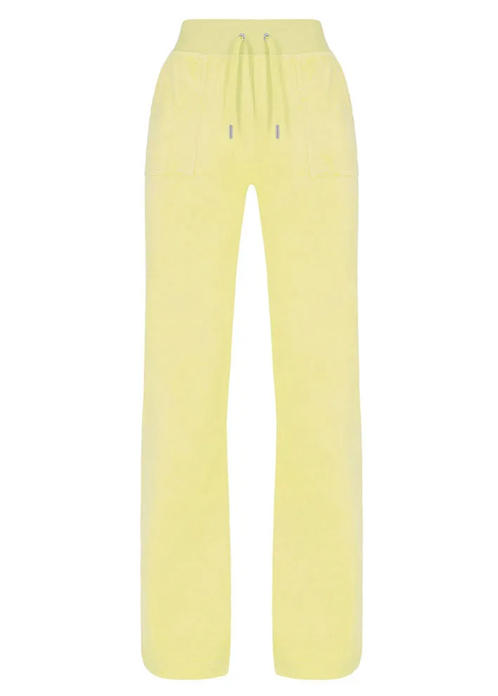 Juicy Couture Del Ray Classic Velour Bukser - yellow pear