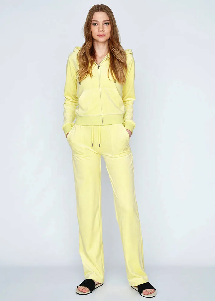 Juicy Couture Del Ray Classic Velour Bukser - yellow pear