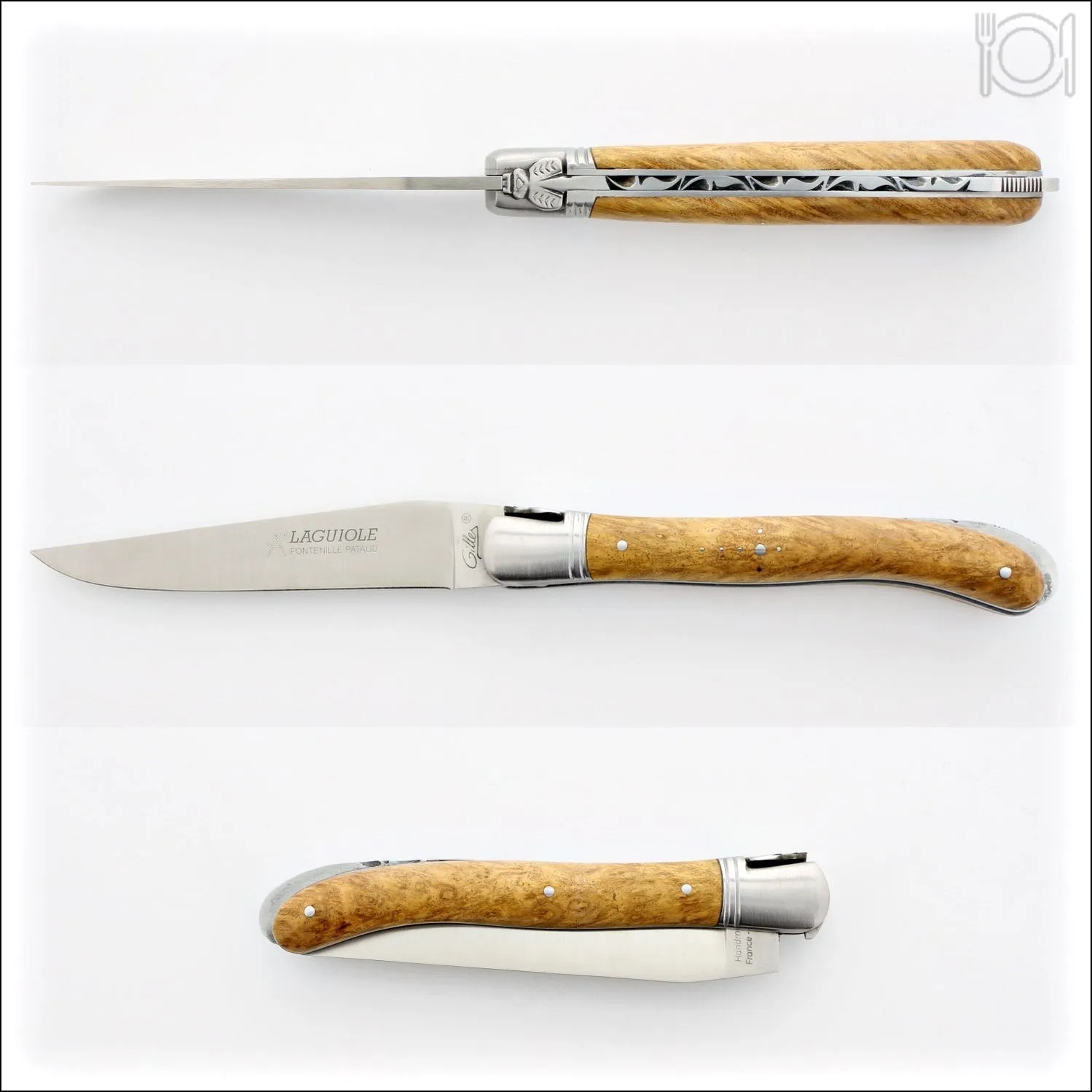 Laguiole 12 cm Nature Classic Amboyna Burl