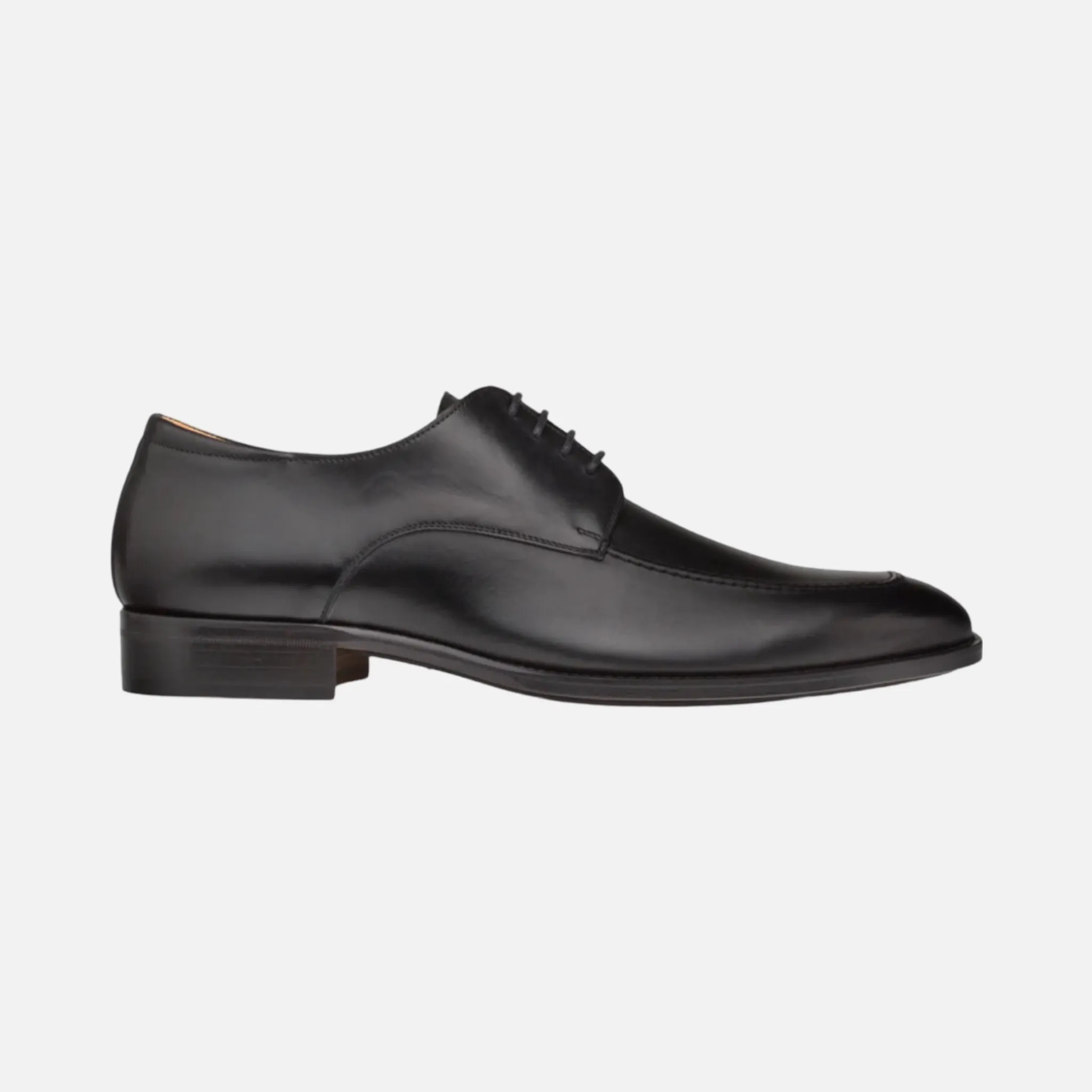 Mezlan Black Classic Apron Oxford Dress Shoe