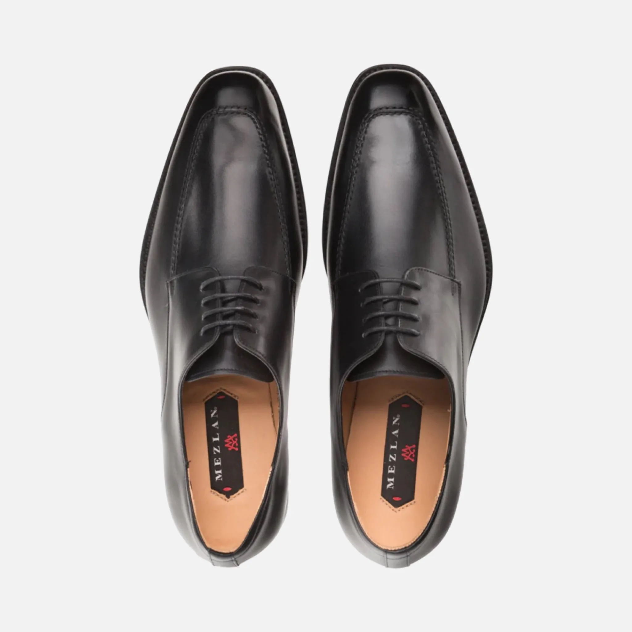 Mezlan Black Classic Apron Oxford Dress Shoe