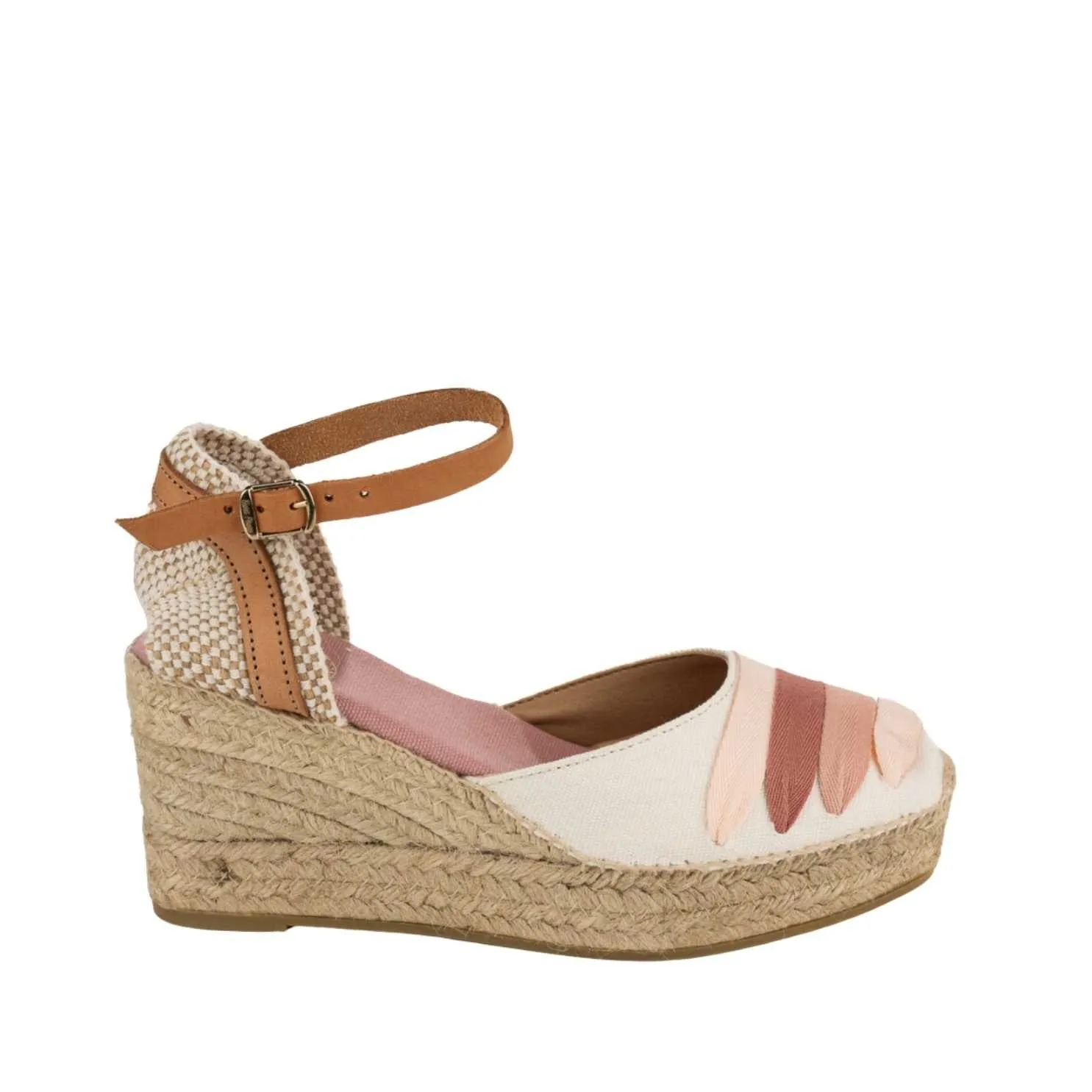 Multicolor Cotton Blend Espadrilles for Women - Lola-CM