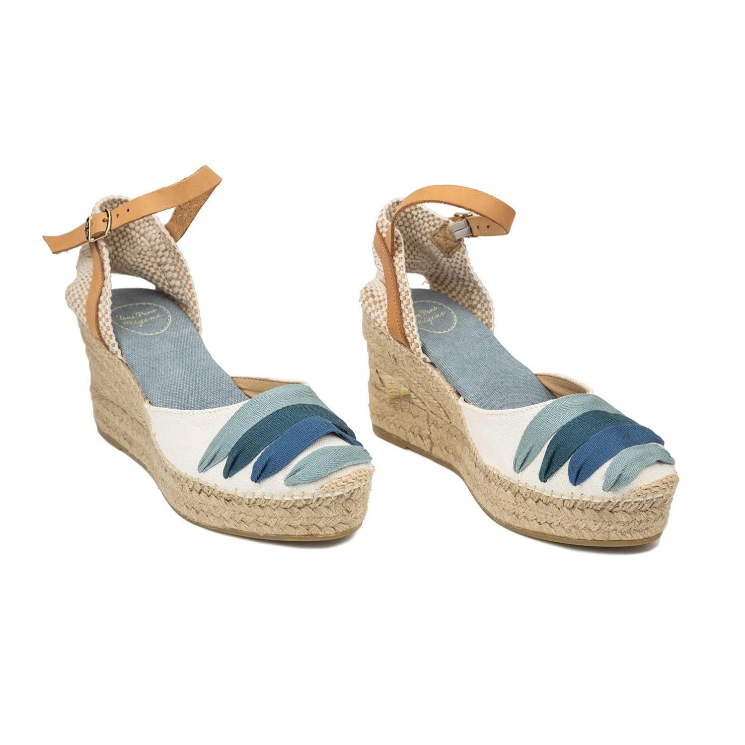 Multicolor Cotton Blend Espadrilles for Women - Lola-CM