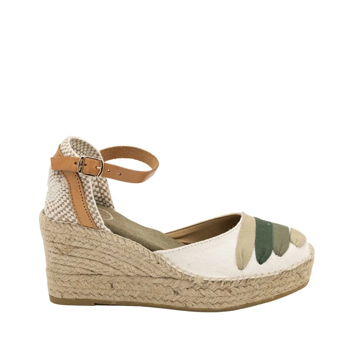 Multicolor Cotton Blend Espadrilles for Women - Lola-CM