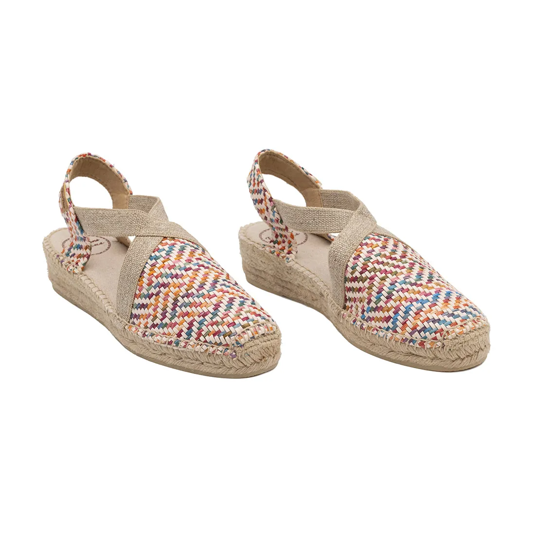 Multicoloured Fabric Espadrille For Women - Vera-MS