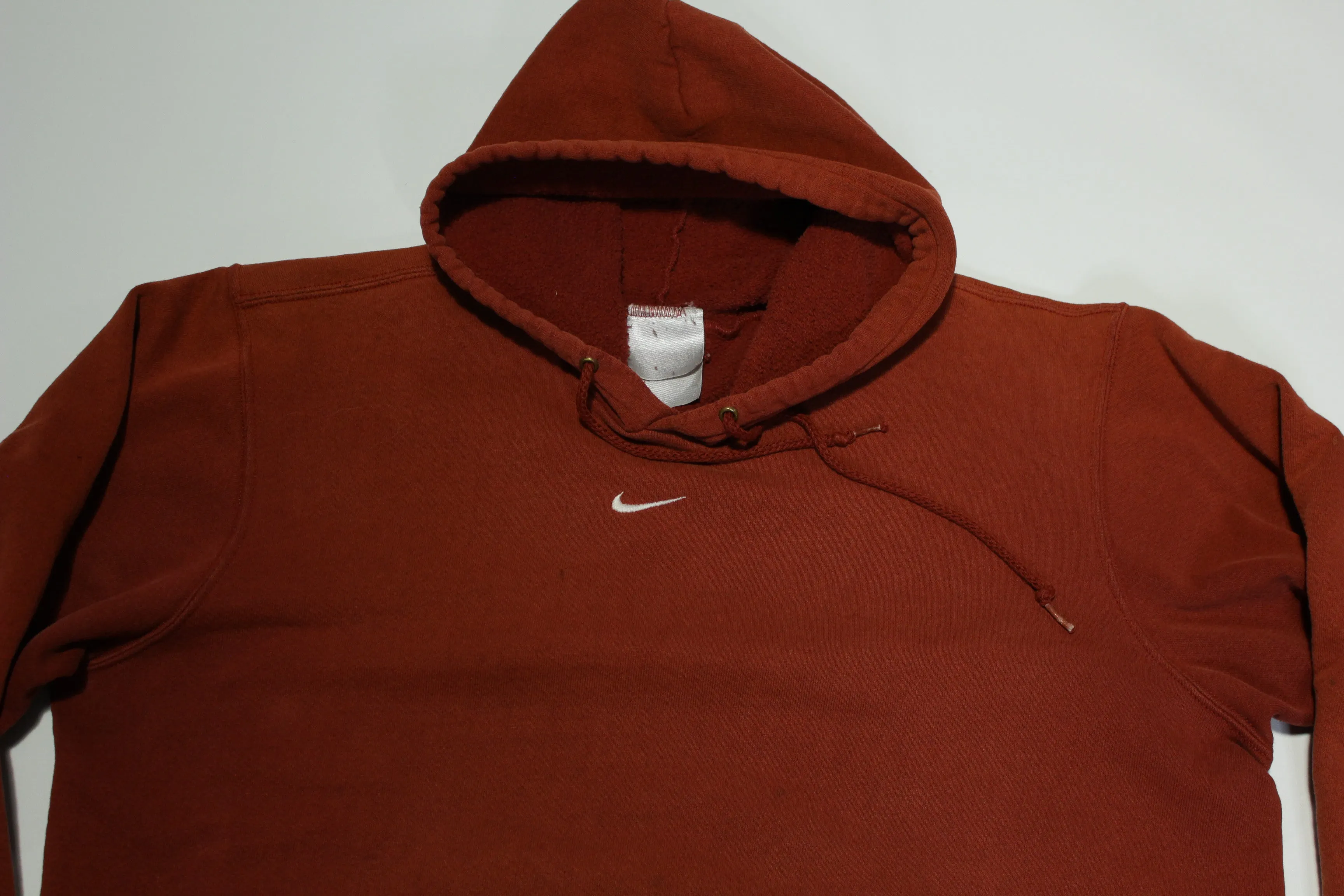 Nike Vintage 00's Y2K Center Swoosh Check Red Hoodie Sweatshirt Travis Scott Pullover