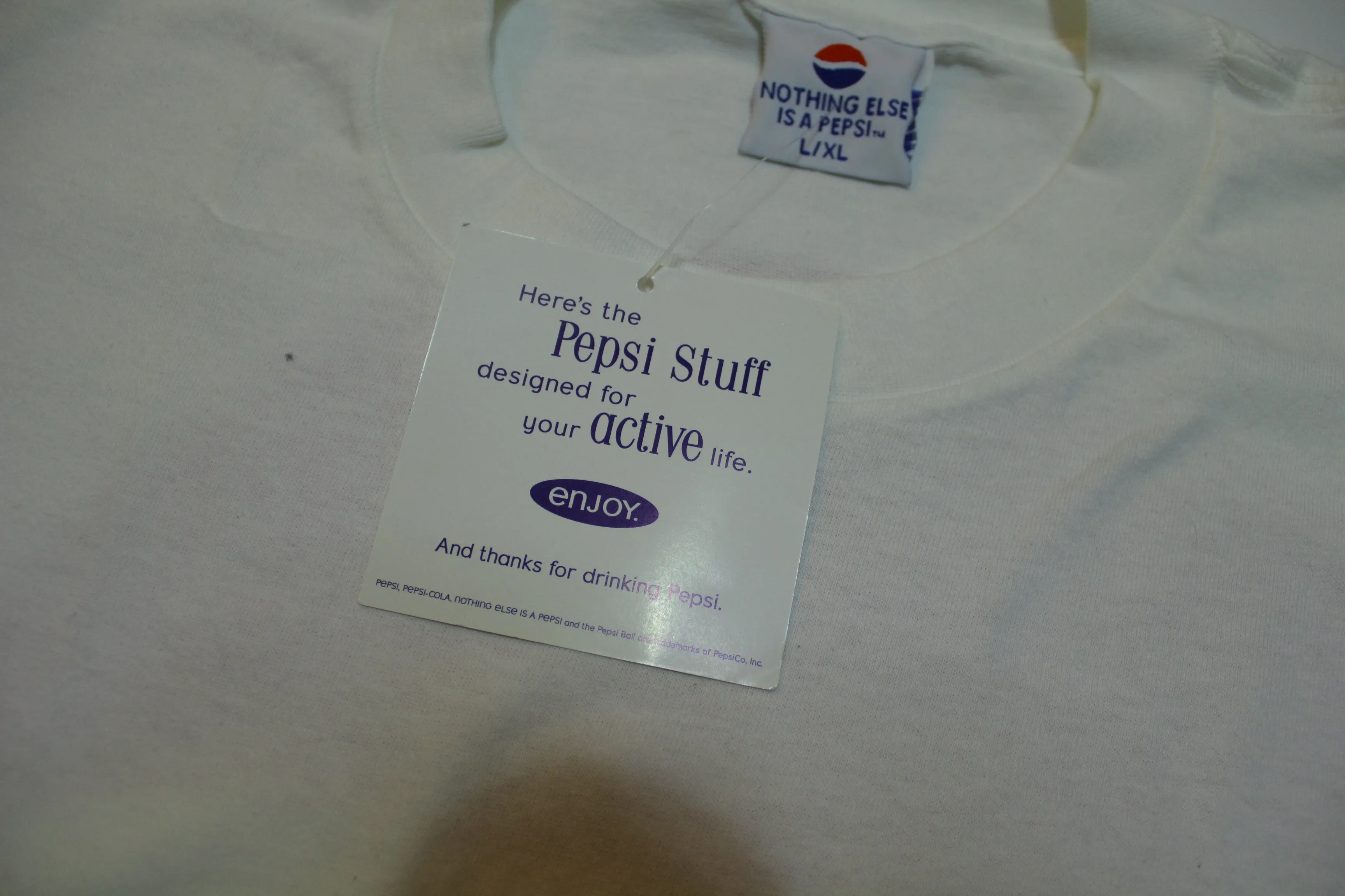 Nothing Else Is A Pepsi Vintage Deadstock 90's  Made in USA w/ Tags Single Stitch T-Shirt