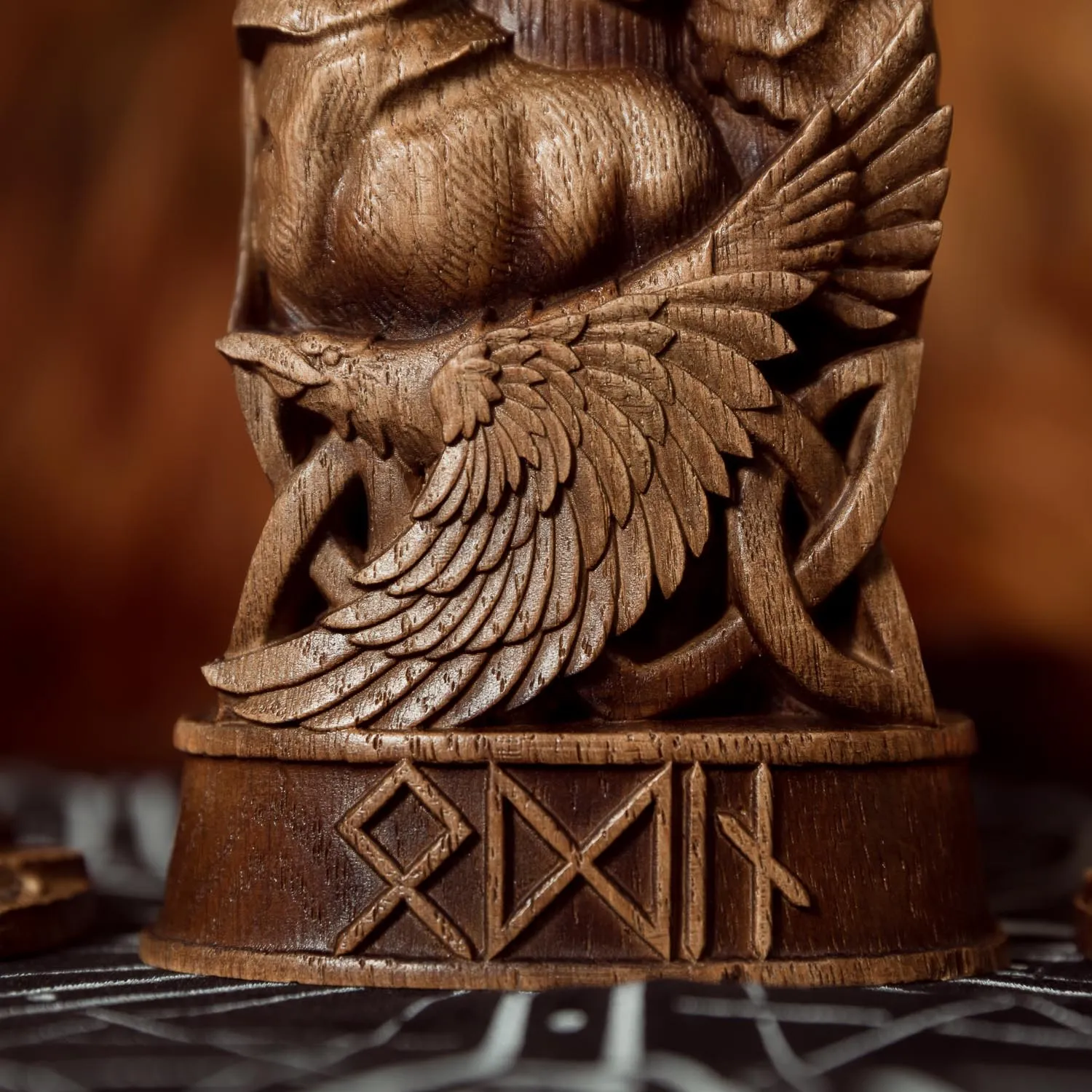 Odin God Wood Carving / Statue