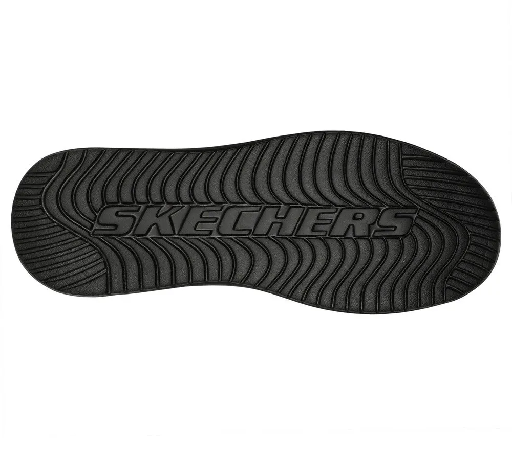 Pantofi sport, barbati, SKECHERS Proven Mursett 204667-BBK negru, piele naturala